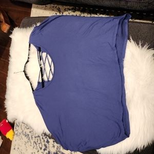 Love Culture Dark Violet Blue Top in Size Medium, Gently Worn